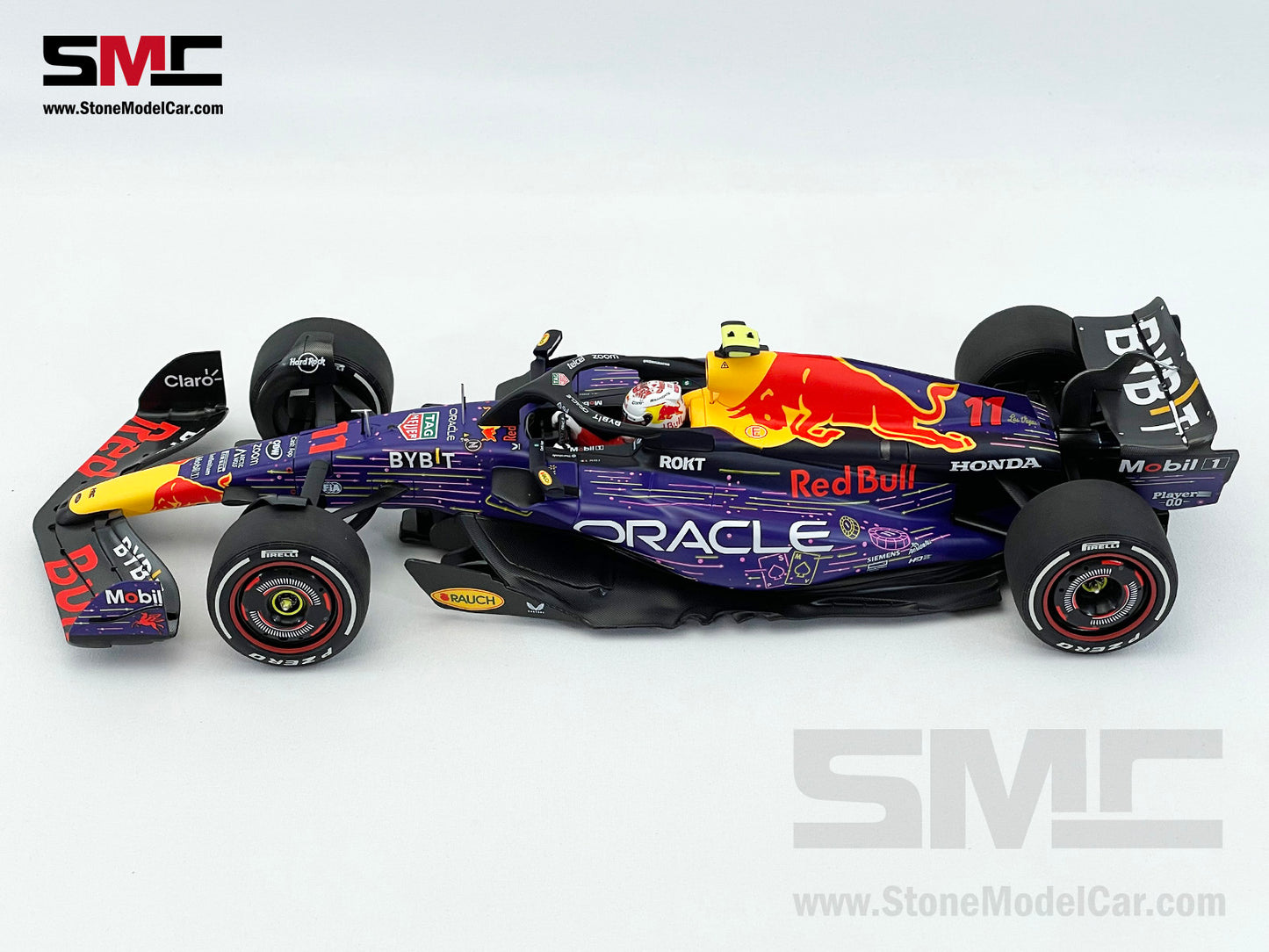 Red Bull F1 RB19 #11 Sergio Perez US Las Vegas GP Podium 2023 Special Livery 1:18 MINICHAMPS