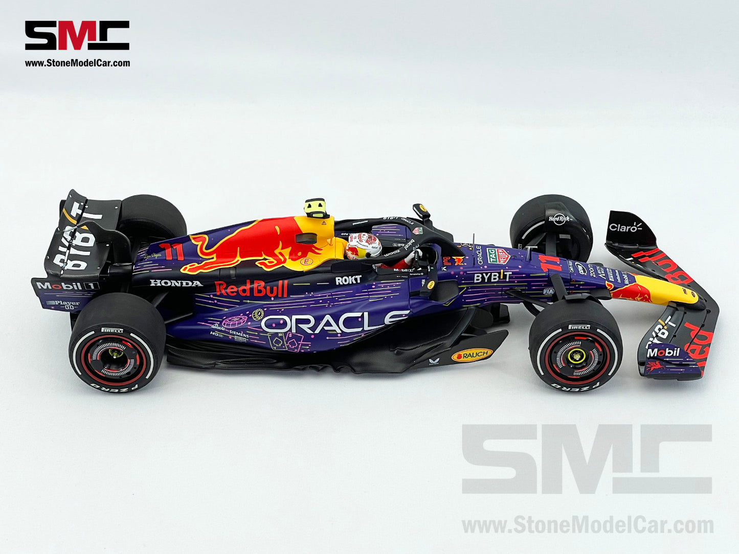 Red Bull F1 RB19 #11 Sergio Perez US Las Vegas GP Podium 2023 Special Livery 1:18 MINICHAMPS