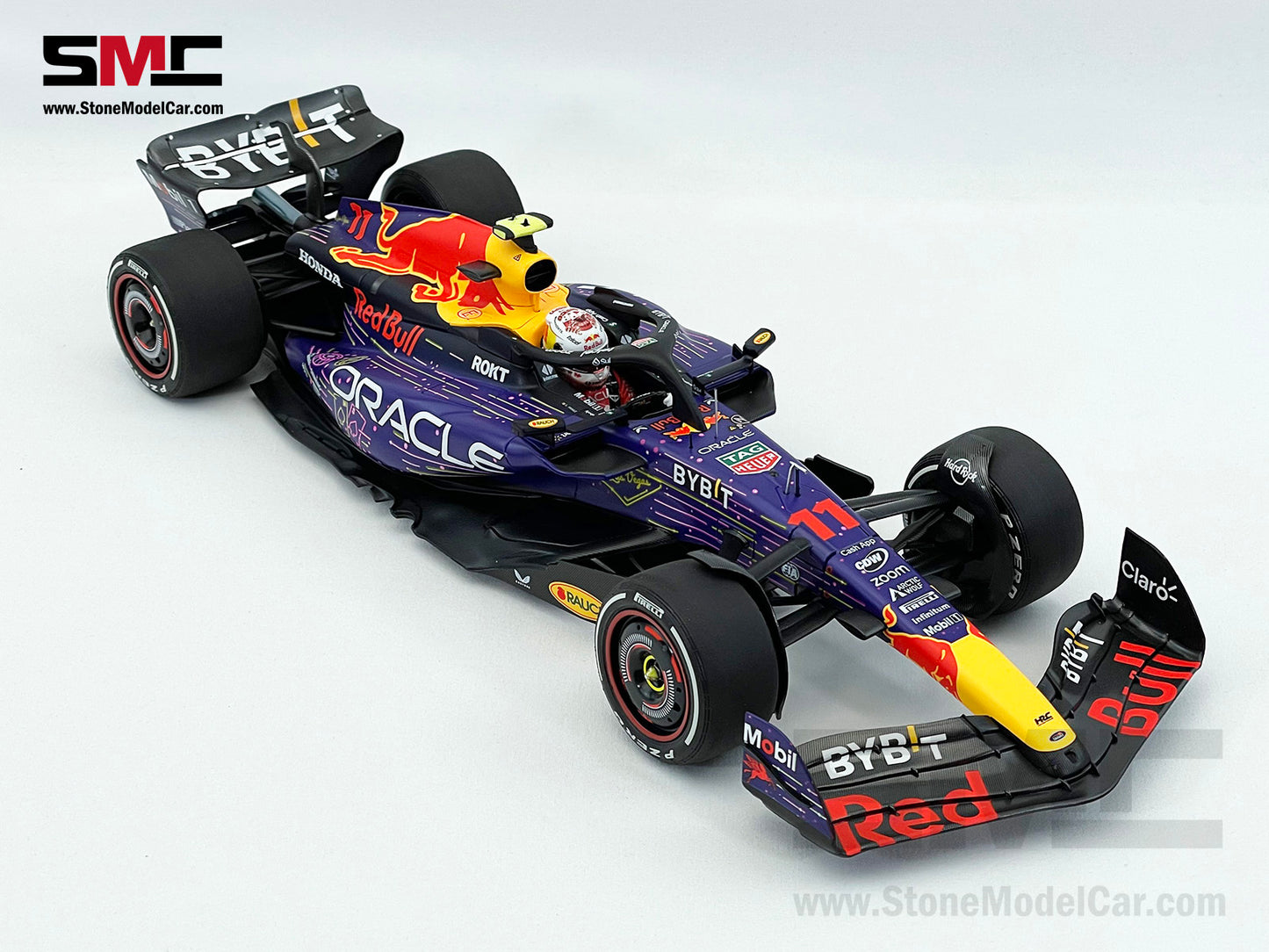 Red Bull F1 RB19 #11 Sergio Perez US Las Vegas GP Podium 2023 Special Livery 1:18 MINICHAMPS