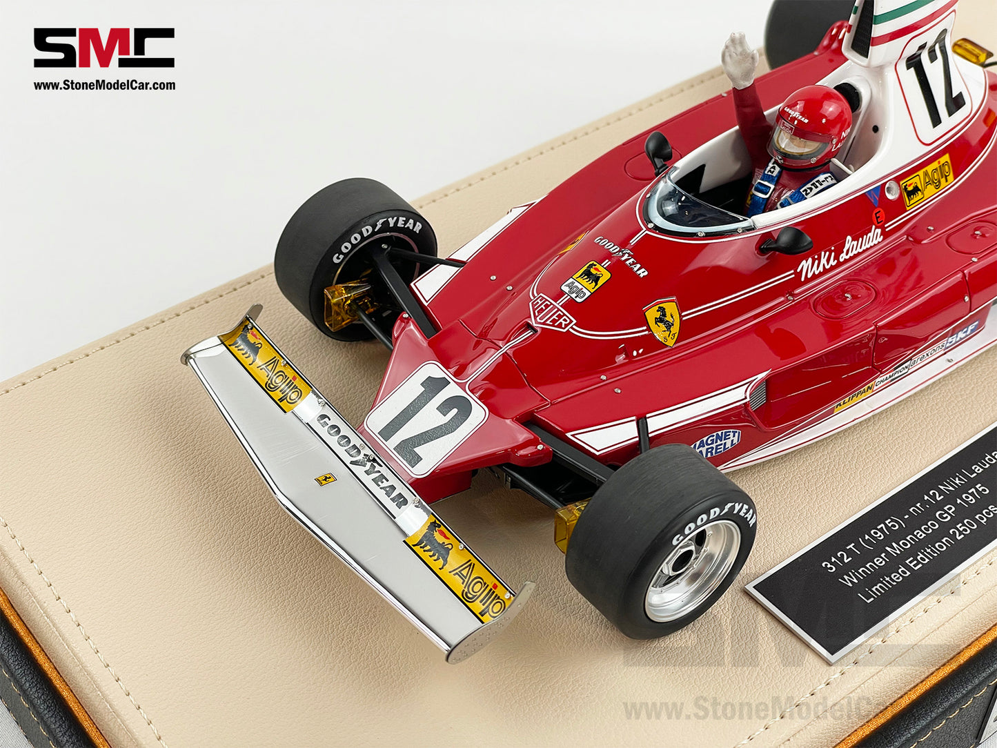 Ferrari F1 312T #12 Niki Lauda Monaco GP 1975 World Champion 1:18 GP Replicas