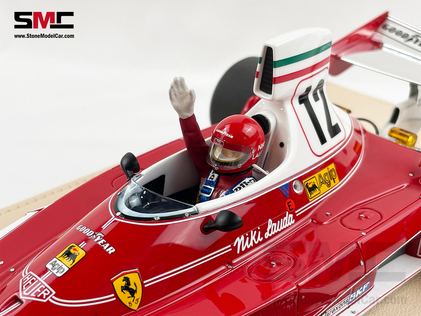 Ferrari F1 312T #12 Niki Lauda Monaco GP 1975 World Champion 1:18 GP Replicas