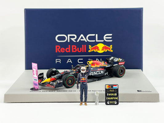 2022 F1 World Champion #1 Max Verstappen Red Bull RB18 Japan GP 1:43 Spark with Figure