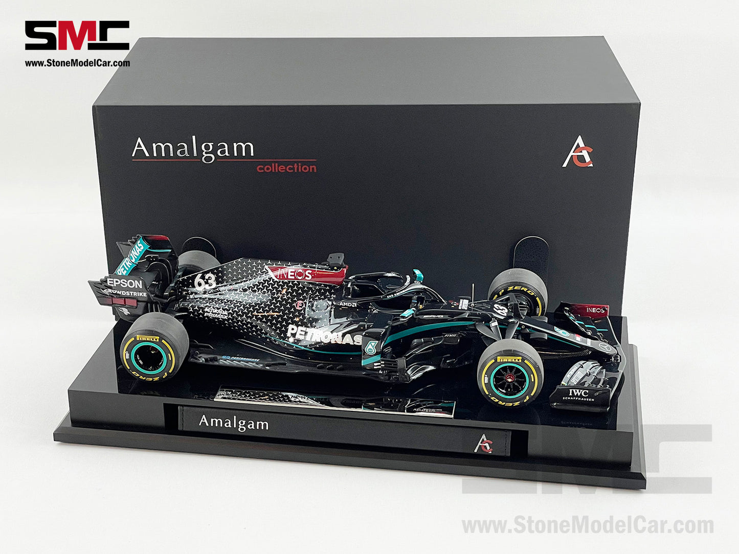 Amalgam Collection 1:18 Mercedes F1 W11 #63 George Russell Sakhir GP 2020 1st F1 Point