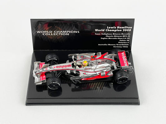 McLaren F1 MP4-23 #22 Lewis Hamilton Brazil 2008 World Champion 1:43 MINICHAMPS