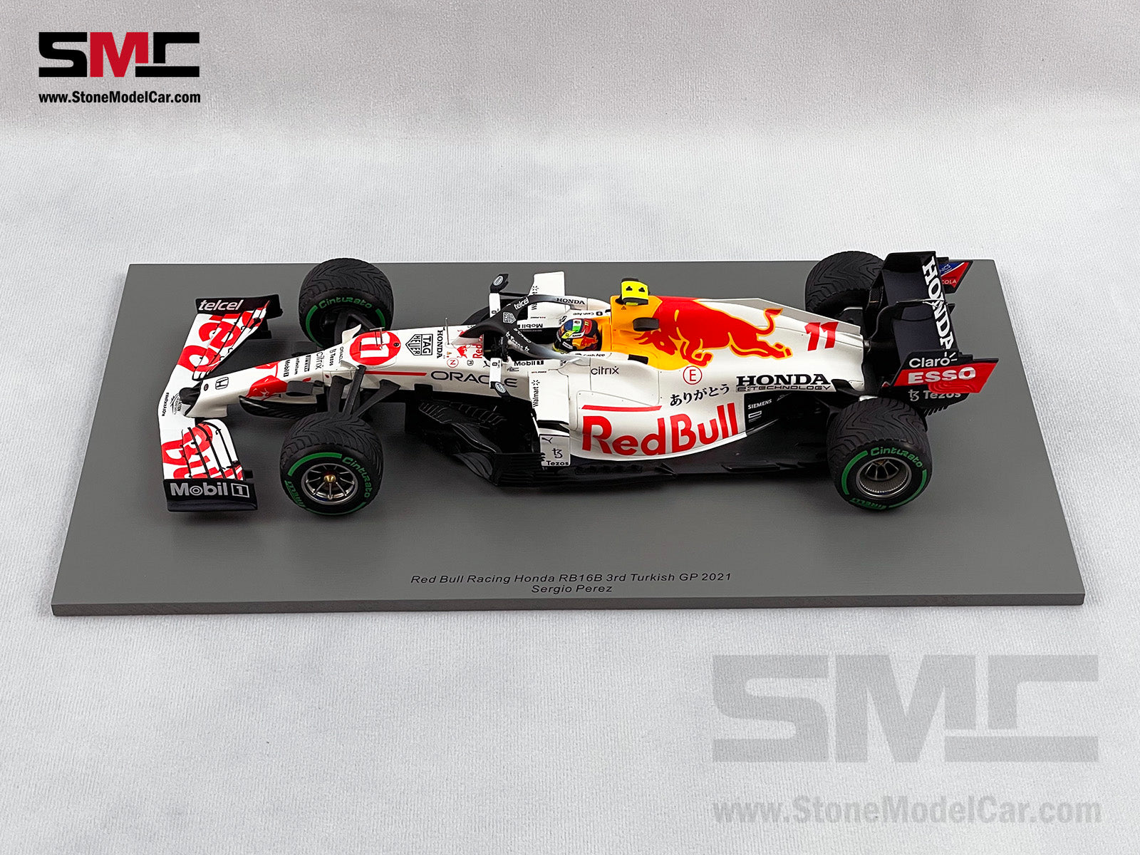 Red Bull F1 RB16B #11 Sergio Perez Turkish GP 3rd 2021 Special Livery 1:18  Spark