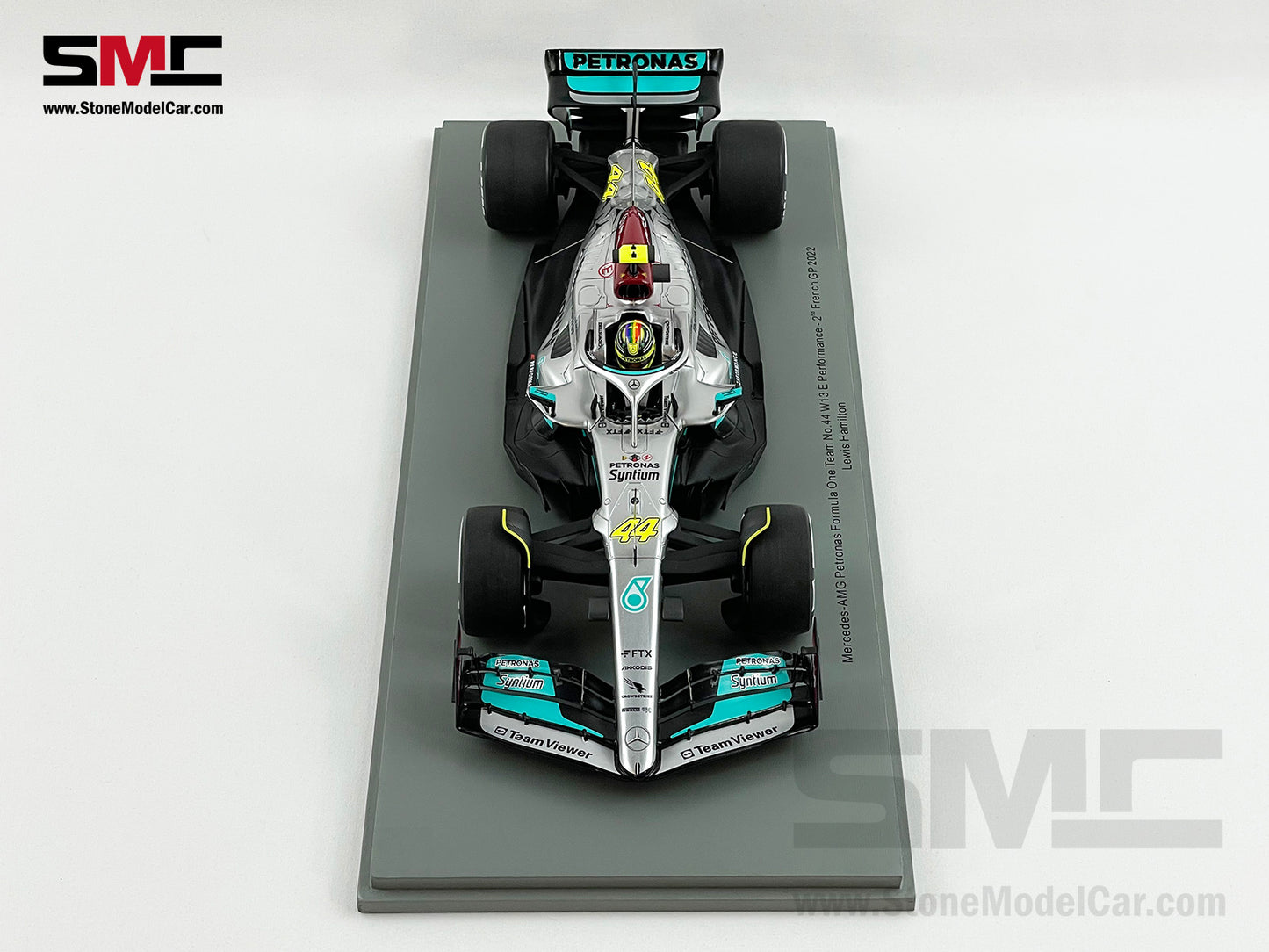 Mercedes F1 W13 #44 Lewis Hamilton French 2022 300th GP Race 1:18 Spark 18S769