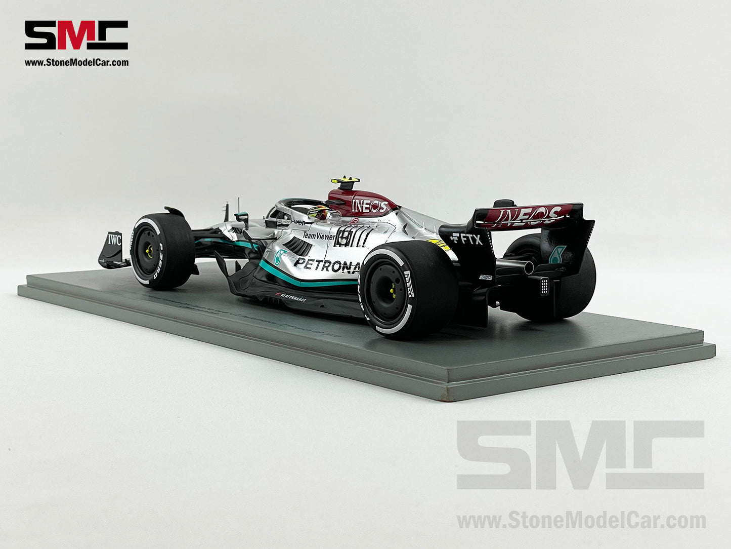 Mercedes F1 W13 #44 Lewis Hamilton French 2022 300th GP Race 1:18 Spark 18S769