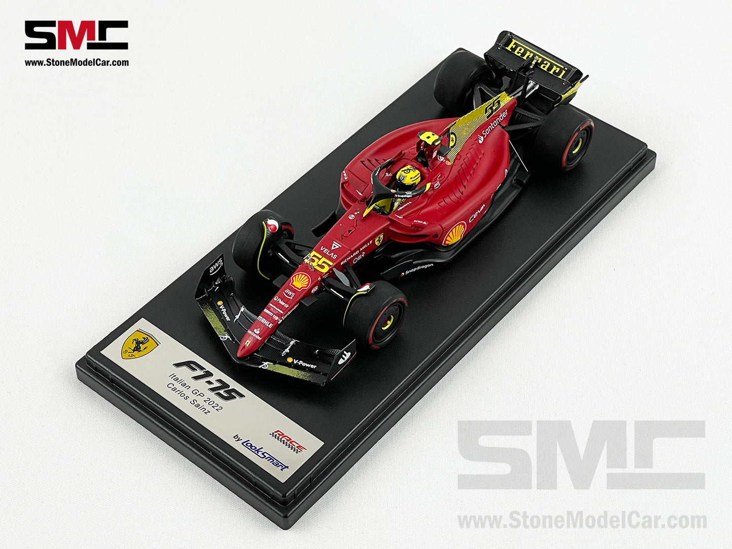 2022 F1 Ferrari F1-75 #55 Carlos Sainz Italy Monza GP Looksmart 1:43 LS18F1046