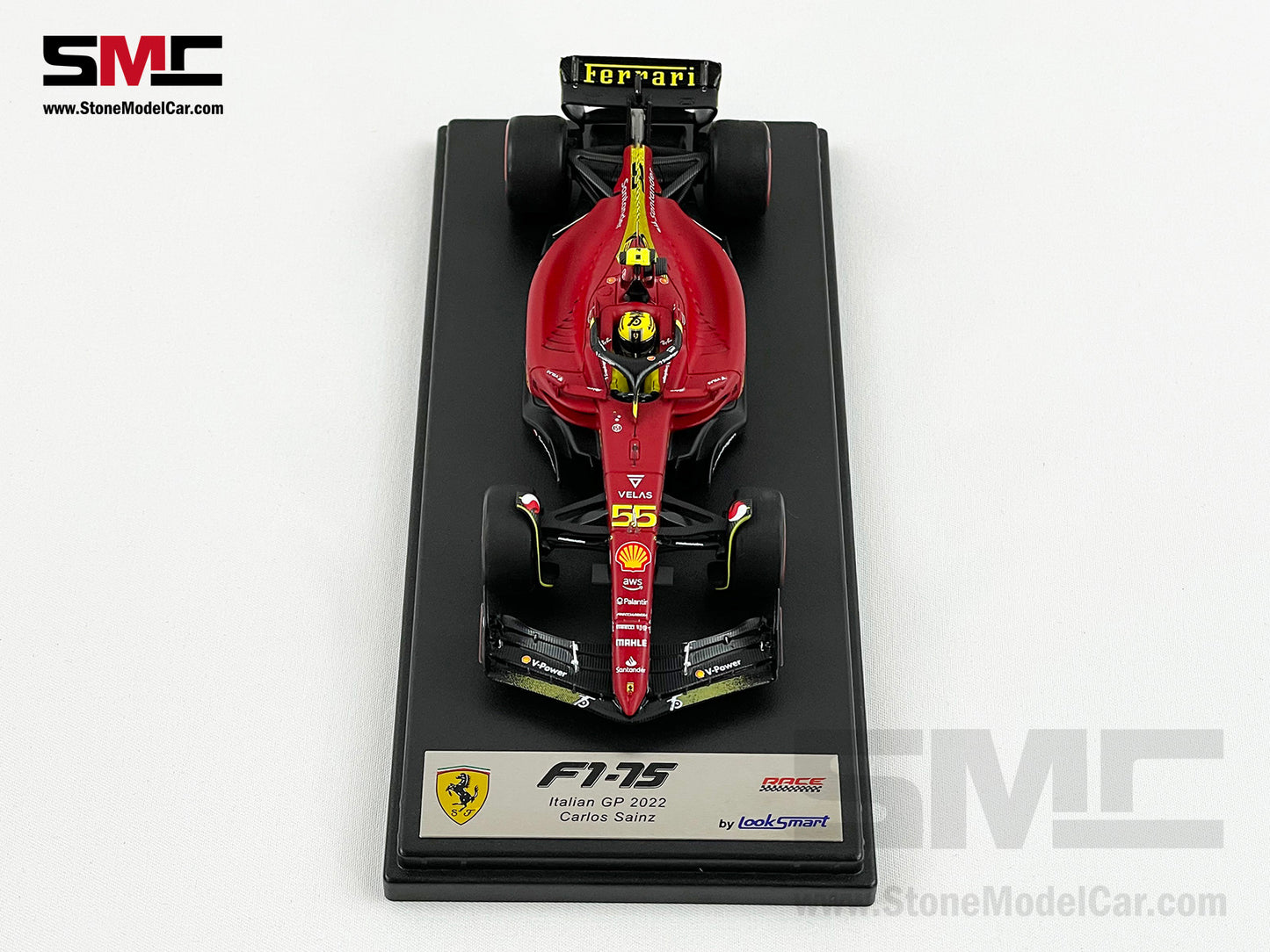 2022 F1 Ferrari F1-75 #55 Carlos Sainz Italy Monza GP Looksmart 1:43 LS18F1046