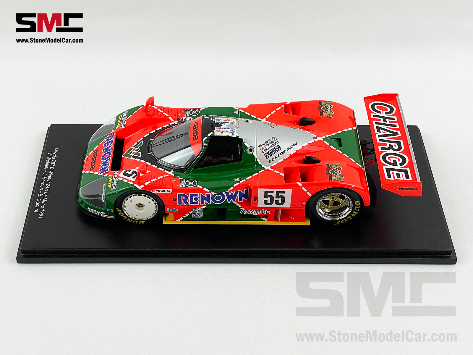 24h Le Mans 1991 Winner Mazda 787B #55 Weidler, Johnny, Gachot 1:18 Spark  18LM91