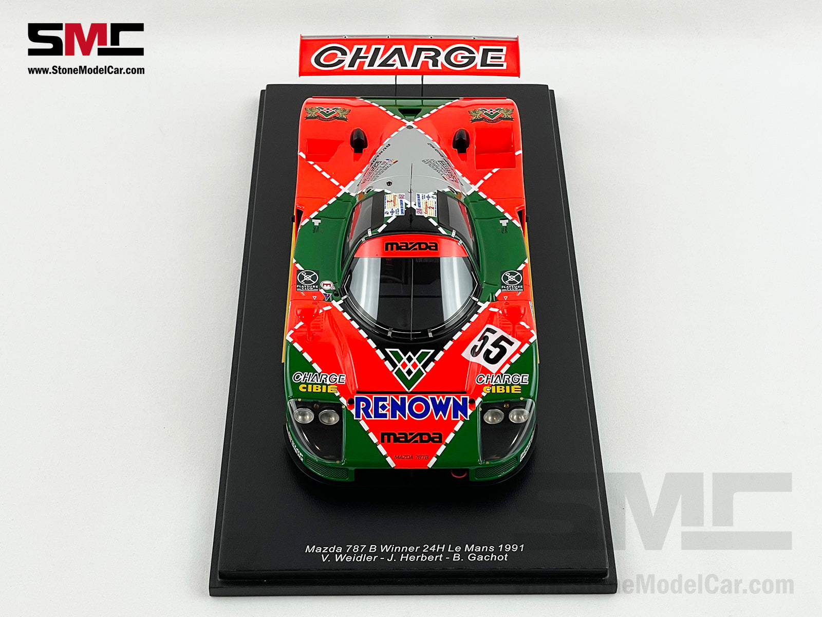 24h Le Mans 1991 Winner Mazda 787B #55 Weidler, Johnny, Gachot 1:18 Spark  18LM91