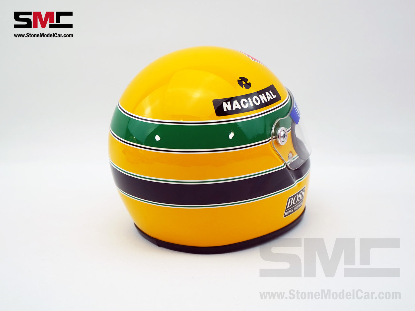 Mclaren MP4/4 #12 Ayrton Senna 1988 F1 World Champion 1:2 Miniature Helmet with Decal