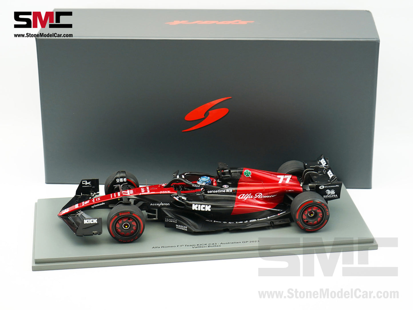 Alfa Romeo F1 C43 #77 Valtteri Bottas Australian GP 2023 Spark 1:18 18S878