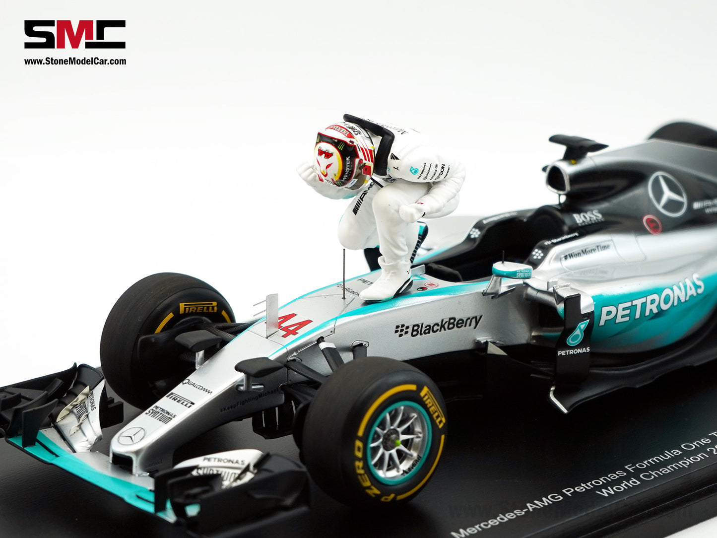 2015 3x World Champion Mercedes F1 W06 #44 Lewis Hamilton US GP 1:18 Spark Special Figure Edition