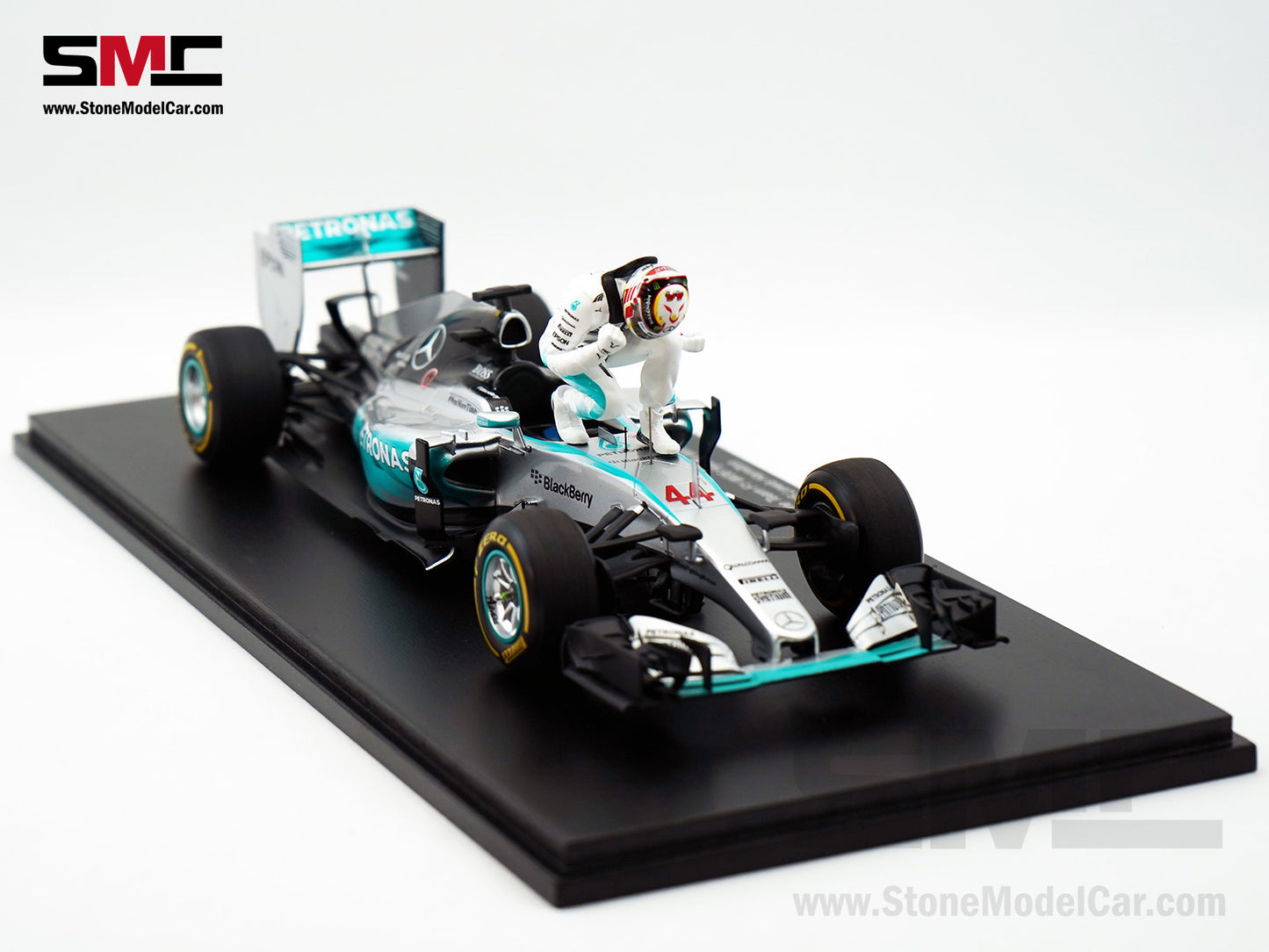 2015 3x World Champion Mercedes F1 W06 #44 Lewis Hamilton US GP 1:18 Spark Special Figure Edition