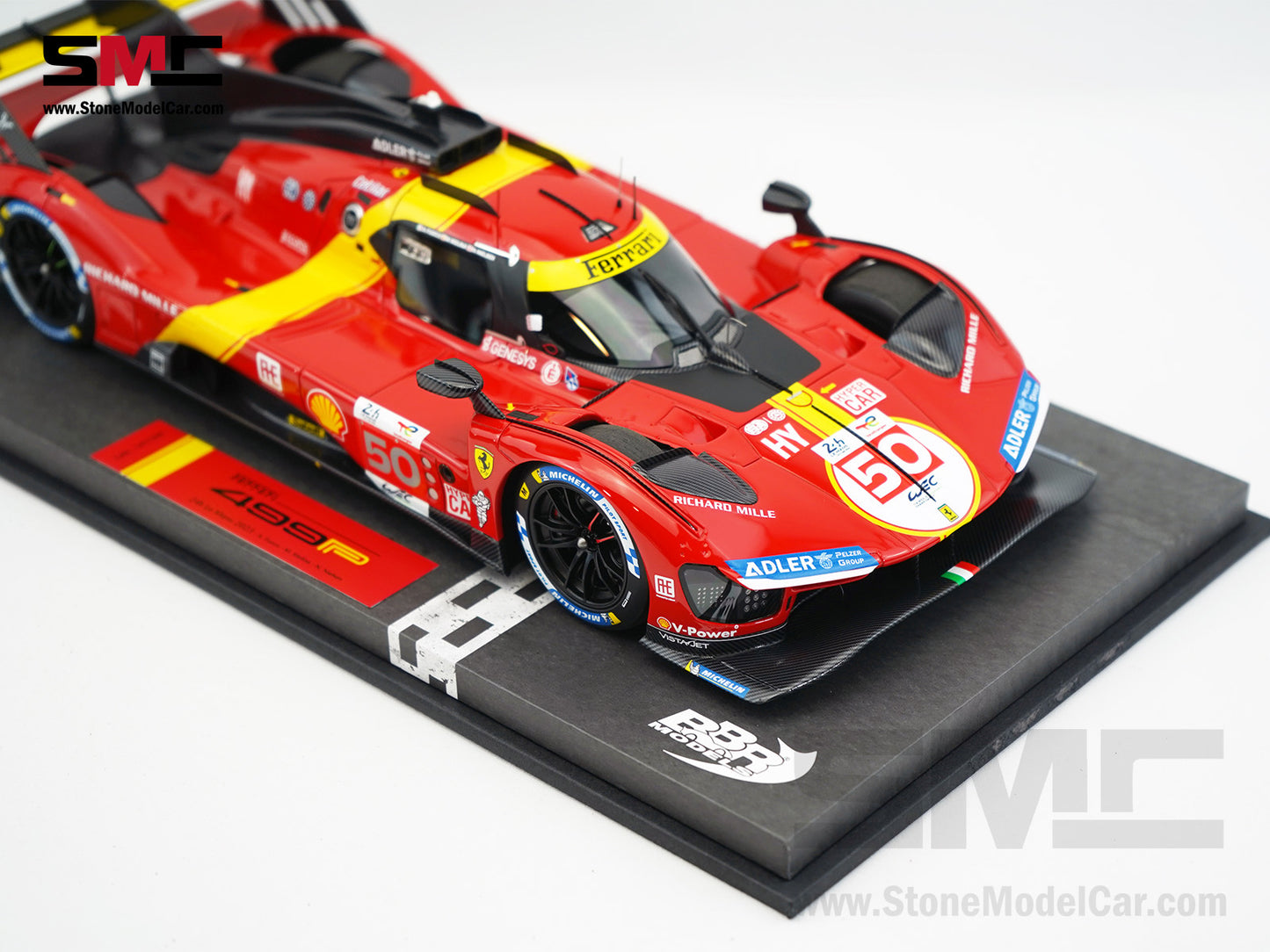 Ferrari 499P #50 AF CORSE Pole Position 24H Le Mans 2023 BBR 1:18 P18236