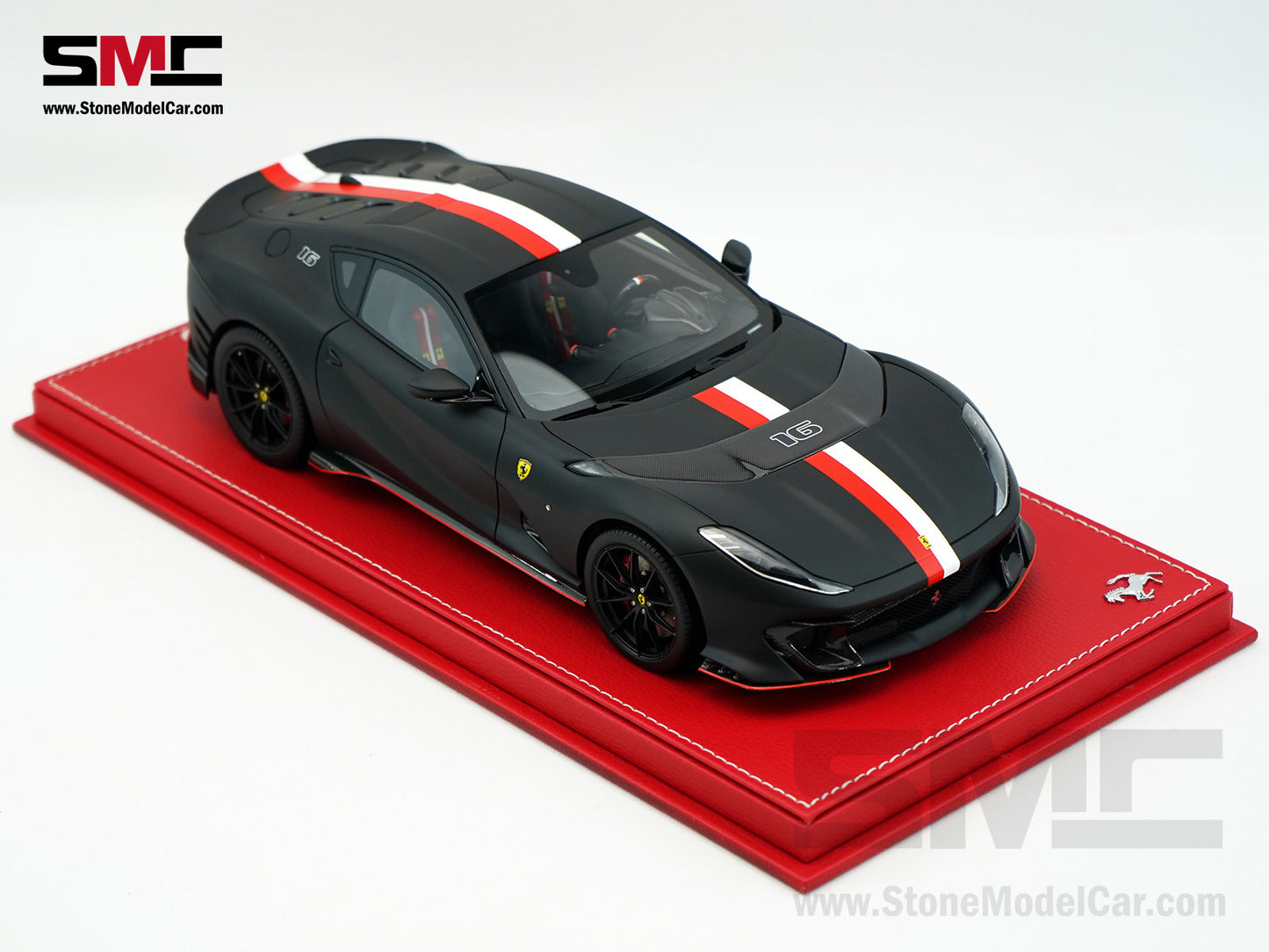 BBR Ferrari 812 Competizione 2023 Matt Black F1 #16 Charles Leclerc 1:18 Limited 226 Pcs