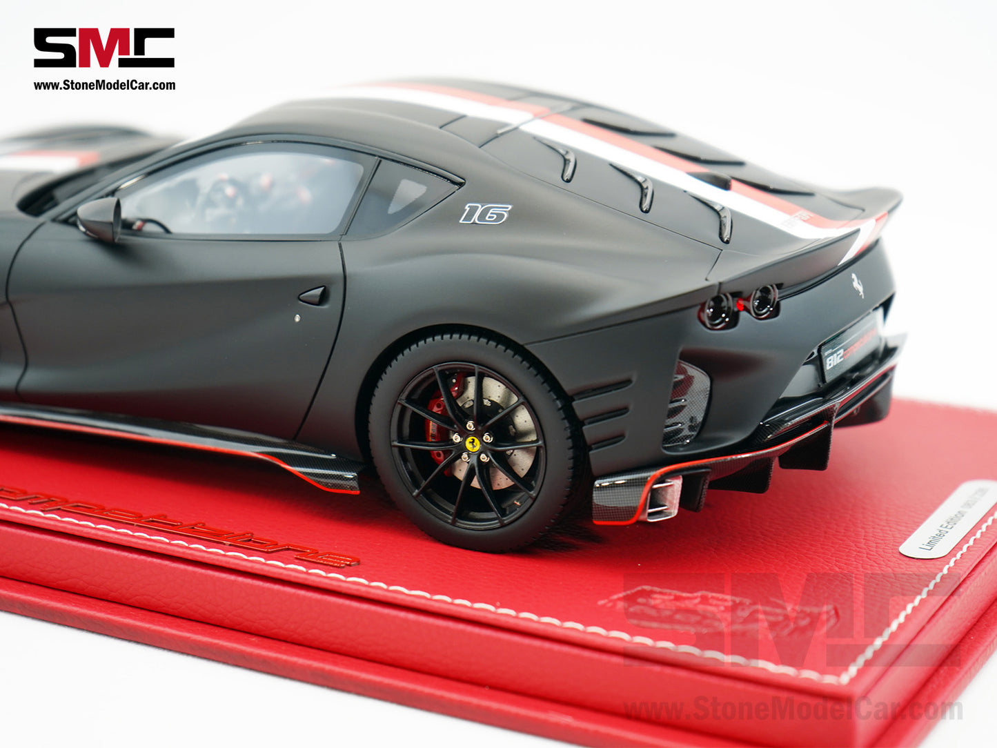 BBR Ferrari 812 Competizione 2023 Matt Black F1 #16 Charles Leclerc 1:18 Limited 226 Pcs