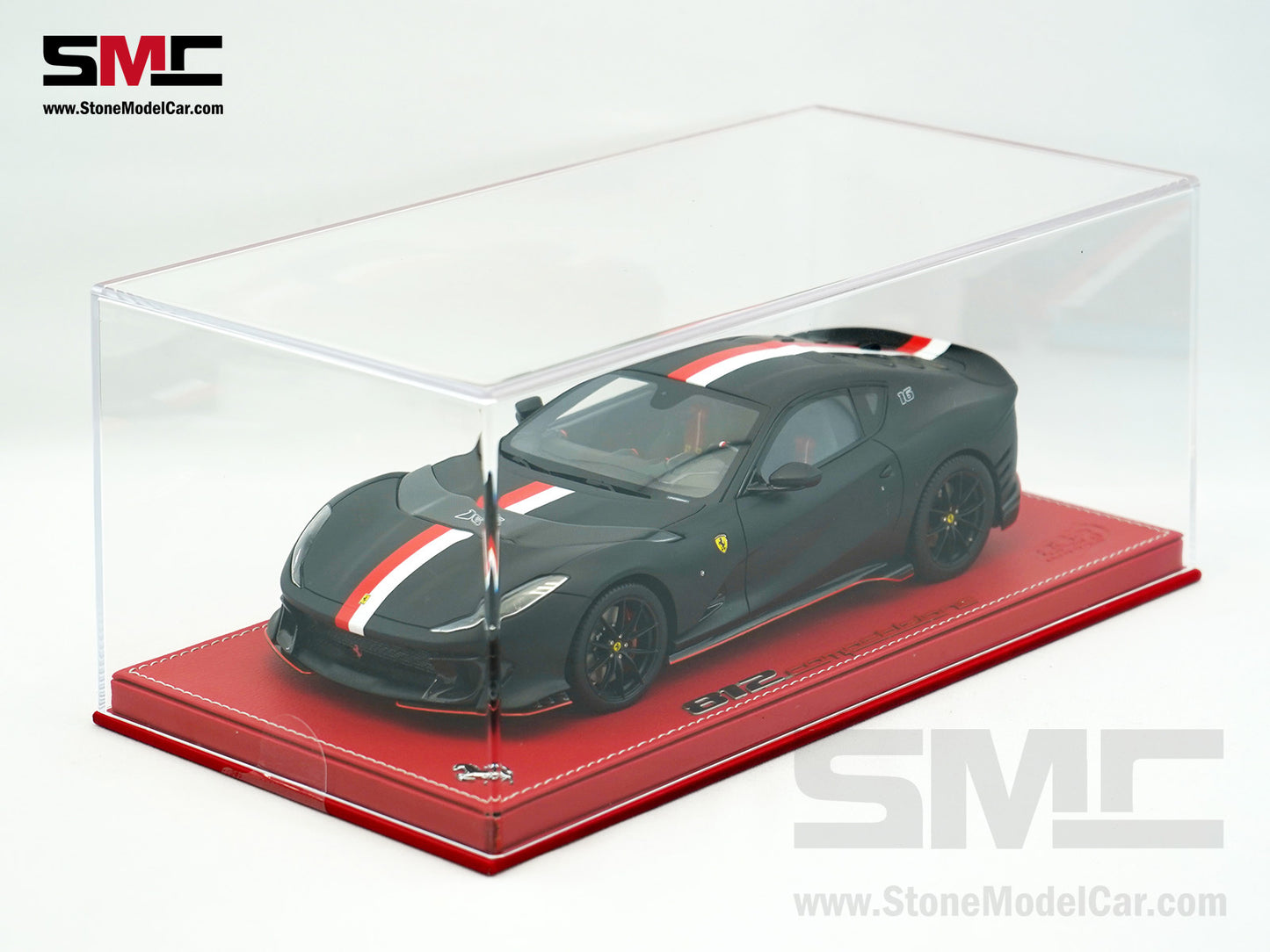 BBR Ferrari 812 Competizione 2023 Matt Black F1 #16 Charles Leclerc 1:18 Limited 226 Pcs