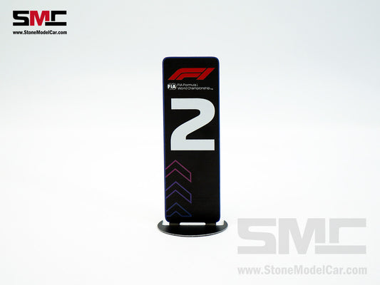 Metal P2 1:18 Pit Board Formula 1 F1 2023 Season