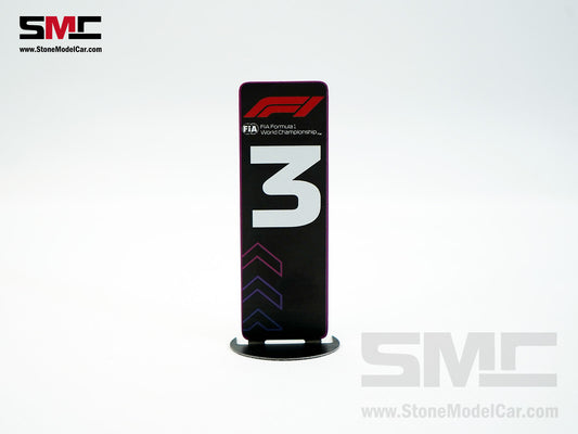 Metal P3 1:18 Pit Board Formula 1 F1 2023 Season