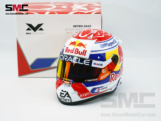 Red Bull F1 RB19 #1 Max Verstappen Qatar Sprint Race 2023 Schuberth 1:2 Miniature Helmet