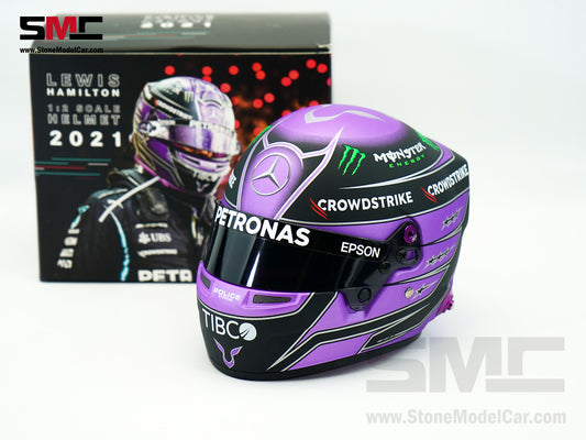 Mercedes F1 W12 #44 Lewis Hamilton 7x World Champion Season 2021 Bell 1:2 Miniature Helmet