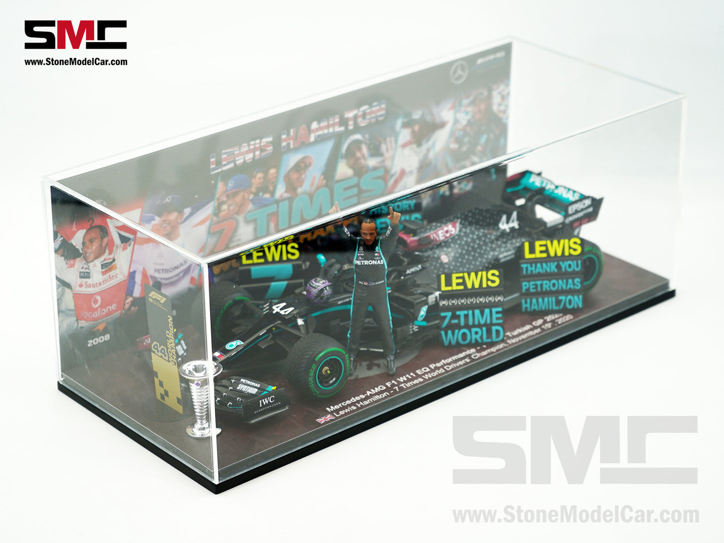 [Pre-Order] 2020 7x World Champion Mercedes F1 W11 #44 Lewis Hamilton Turkey GP 1:18 Spark Figure Special Edition