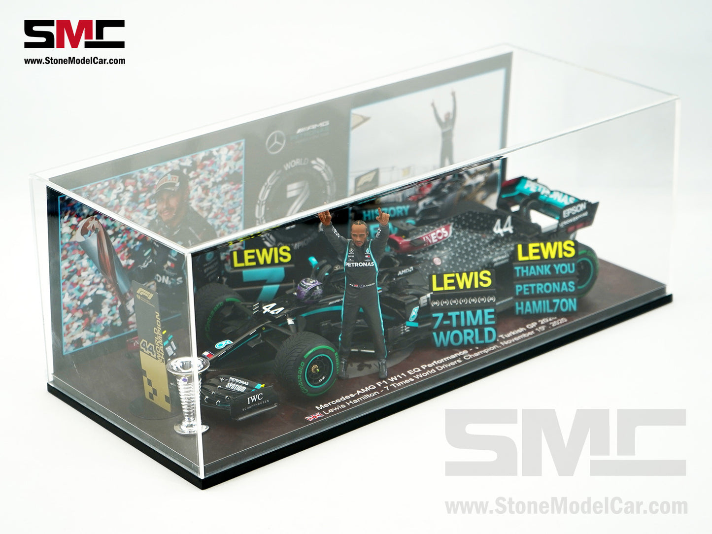 [Pre-Order] 2020 7x World Champion Mercedes F1 W11 #44 Lewis Hamilton Turkey GP 1:18 Spark Figure Special Edition