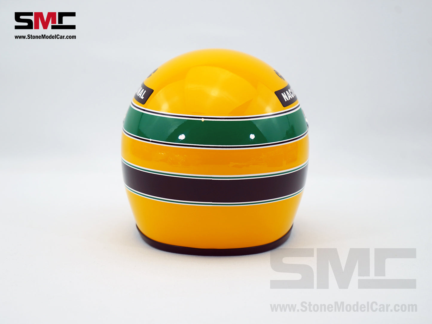 Mclaren MP4/4 #12 Ayrton Senna 1988 F1 World Champion 1:2 Miniature Helmet with Premium Decal