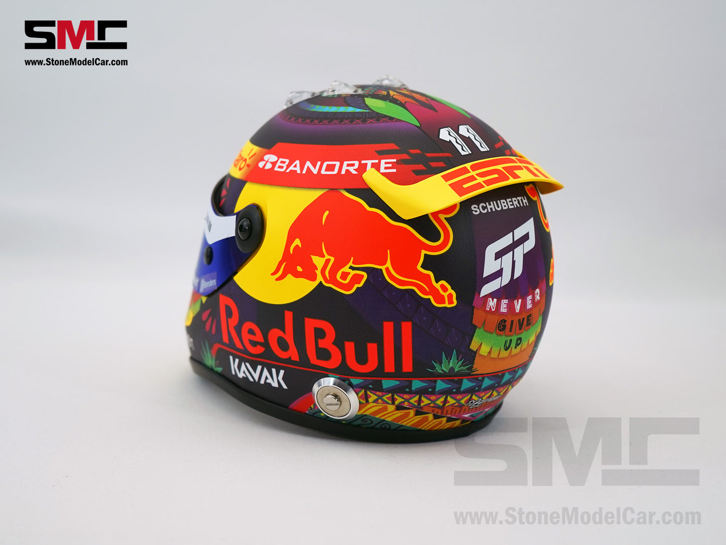 Red Bull F1 RB19 #11 Sergio Perez Mexico GP 2023 1:2 Miniature Helmet Schuberth