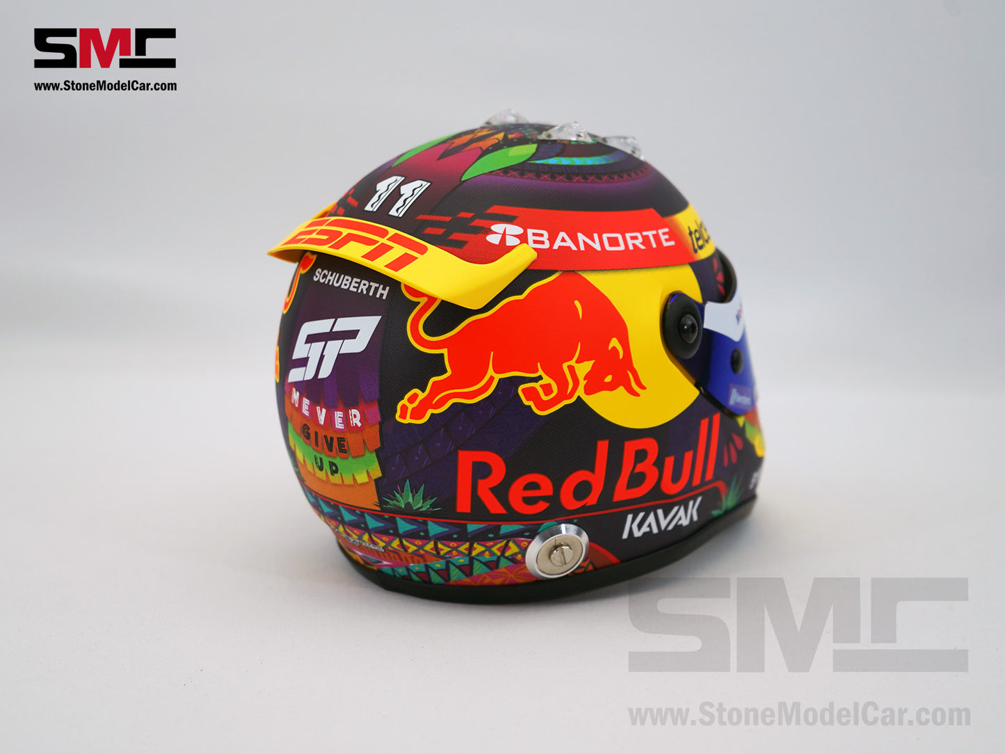 Red Bull F1 RB19 #11 Sergio Perez Mexico GP 2023 1:2 Miniature Helmet Schuberth