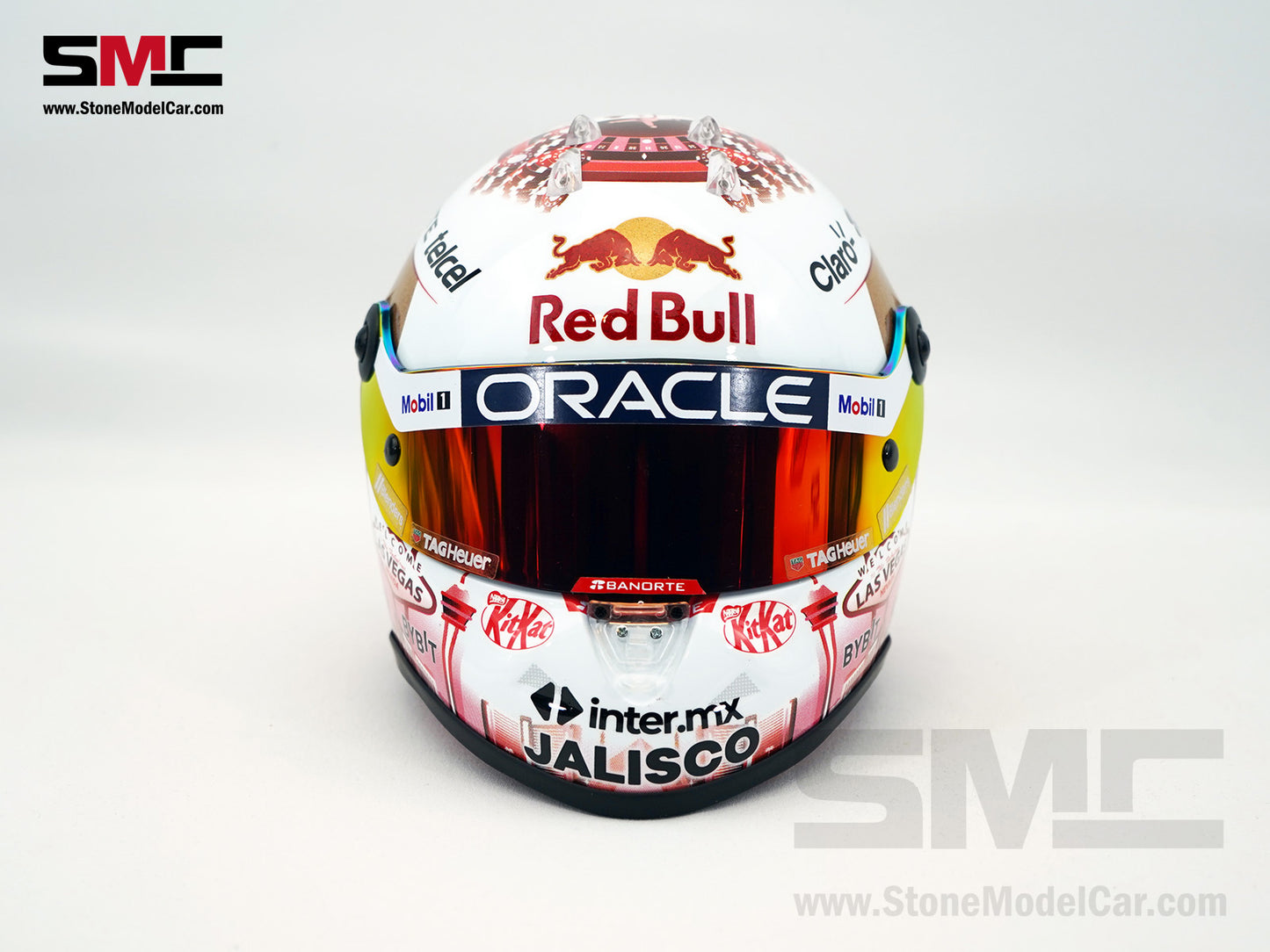 Red Bull F1 RB19 #11 Sergio Perez USA Las Vegas GP 2023 Podium 1:2 Helmet Schuberth