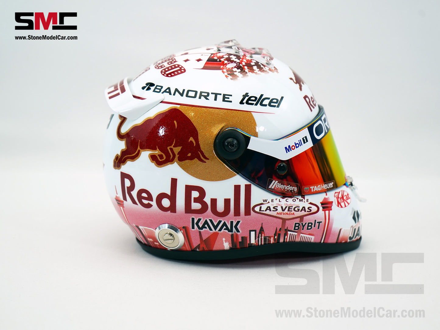 Red Bull F1 RB19 #11 Sergio Perez USA Las Vegas GP 2023 Podium 1:2 Helmet Schuberth