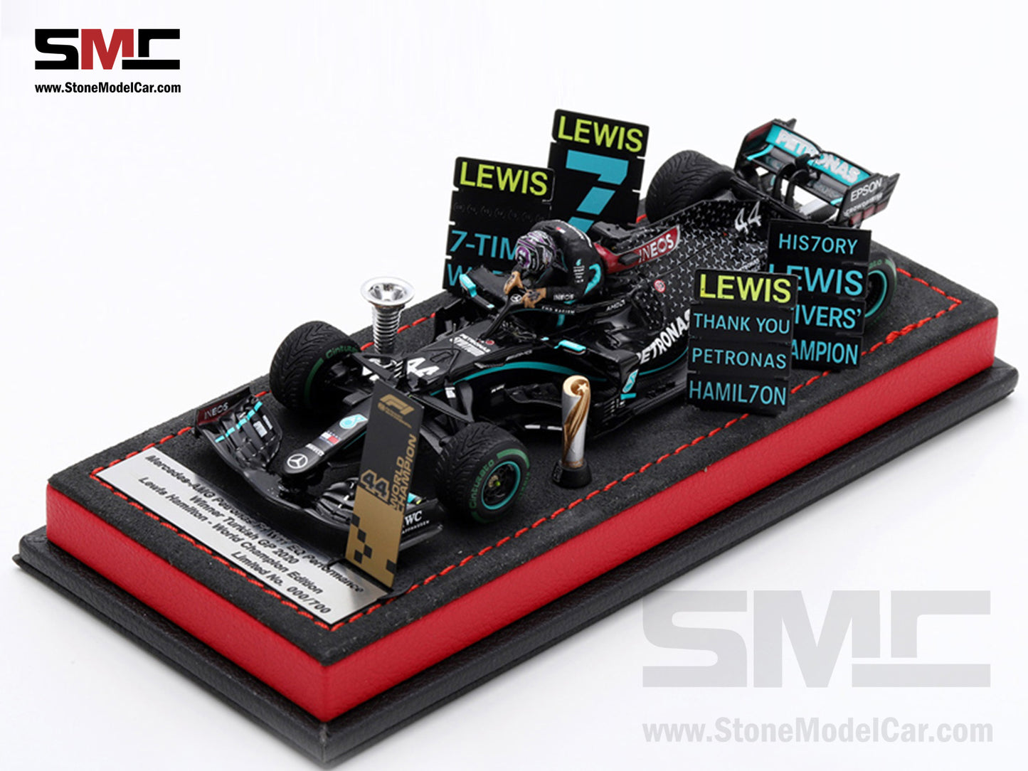 2020 7x World Champion Mercedes F1 W11 #44 Lewis Hamilton Turkey GP 1:43 Spark Special Figure Edition