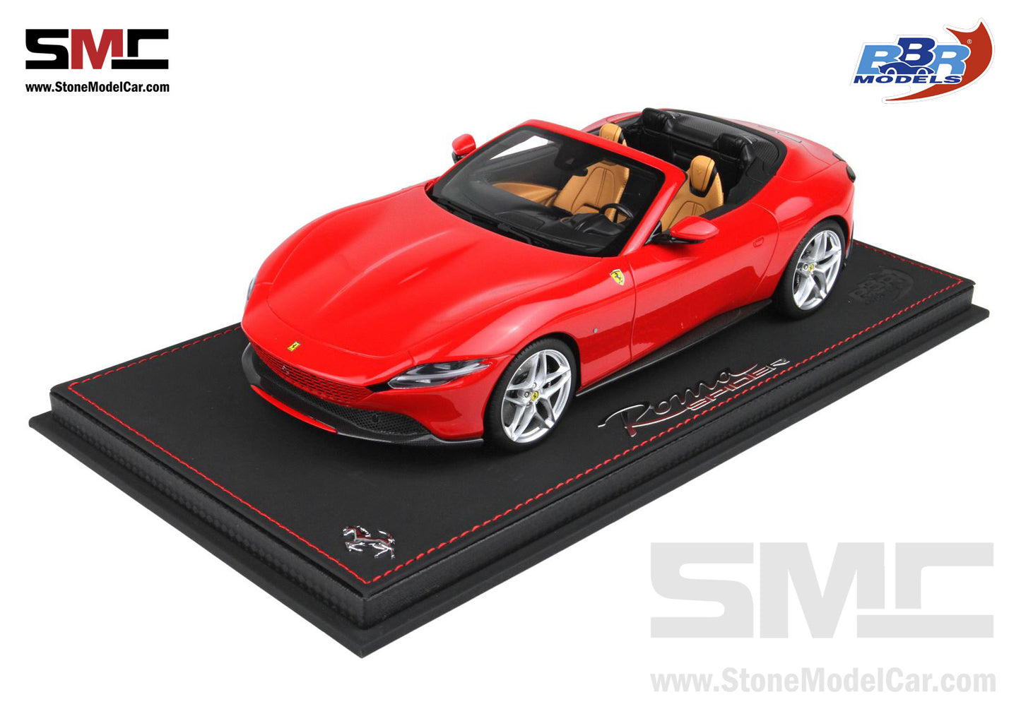 BBR 1:18 Ferrari Roma Spider Open Roof - Rosso Corsa 322 Red P18230B