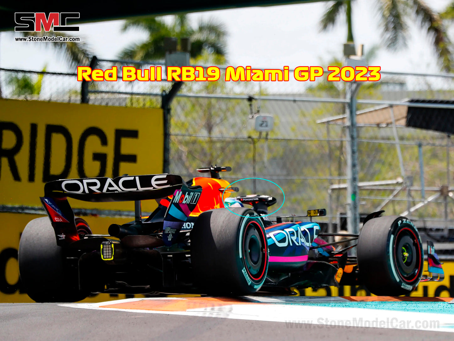 Decal for Red Bull F1 RB19 #1 Max Verstappen US Las Vegas / Miami / Austin / Monaco / Canada GP 2023 1:18 Spark & MINICHAMPS