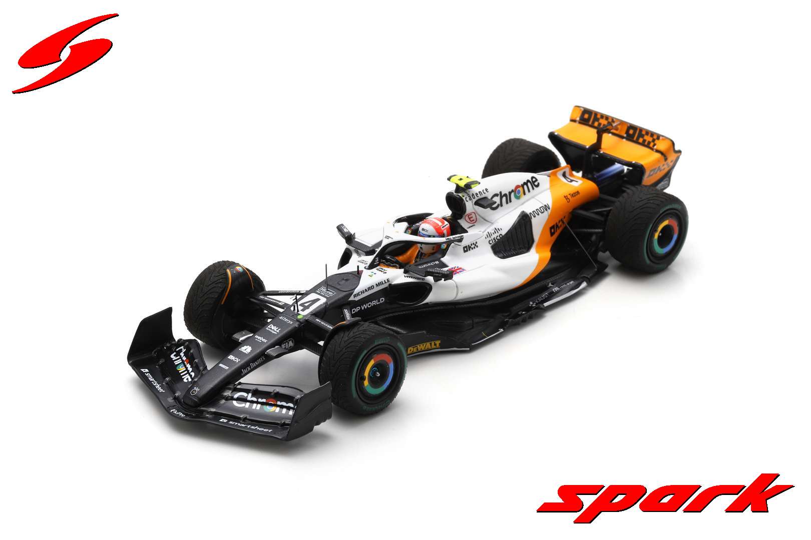 McLaren F1 MCL60 #4 Lando Norris 9th Monaco GP 2023 Special Livery Spark  1:43 S8583