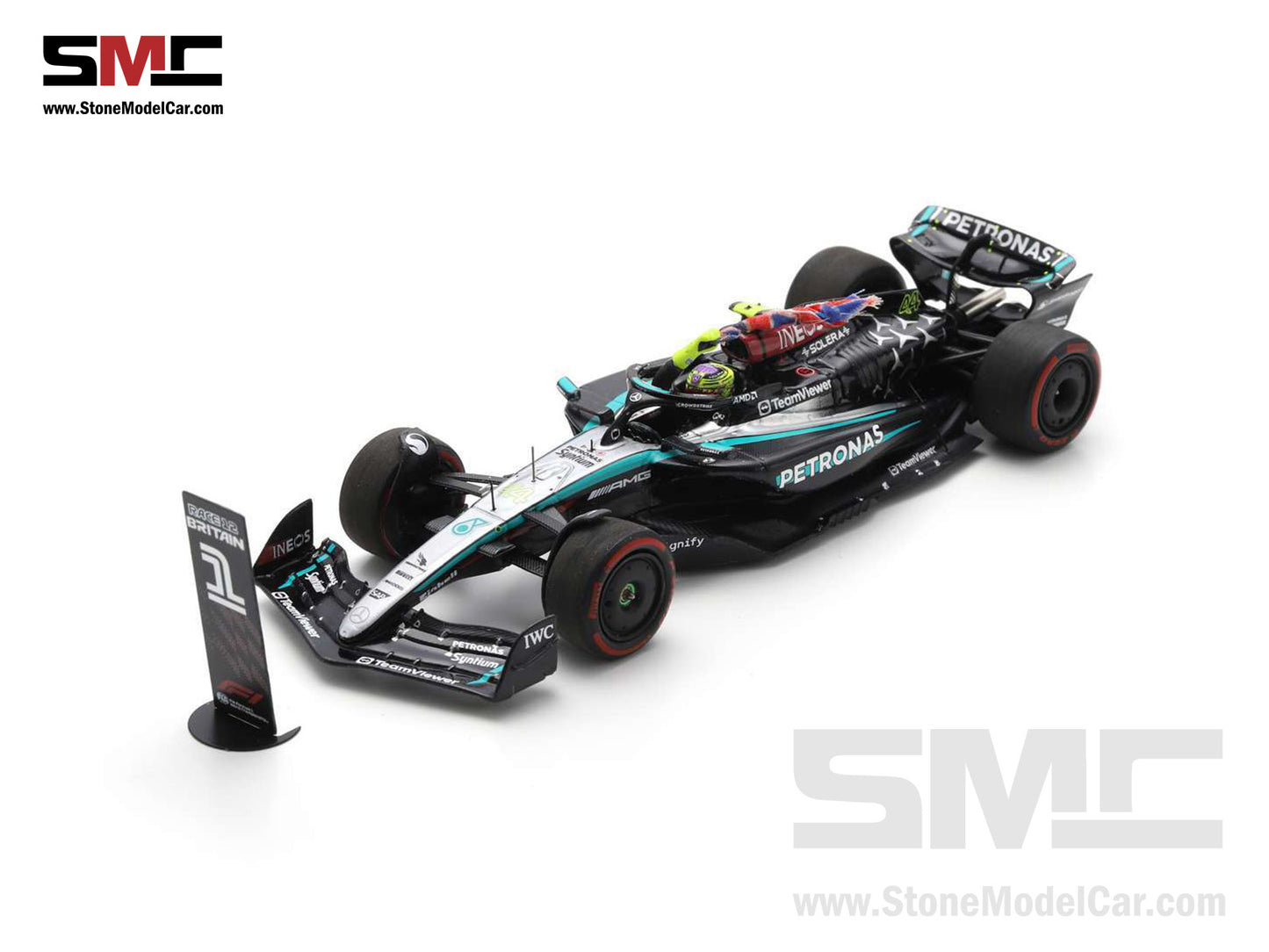 [Pre-Order] Mercedes F1 W15 #44 Lewis Hamilton British GP 2024 Winner Spark 1:43 S9533