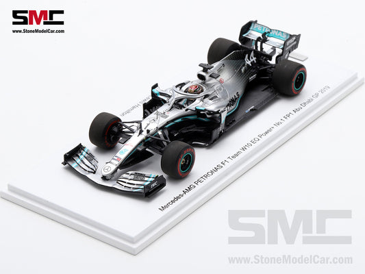 [Pre-Order] Mercedes F1 W10 #44 Lewis Hamilton Abu Dhabi GP Practice 2019 6x World Champion 1:43 Spark