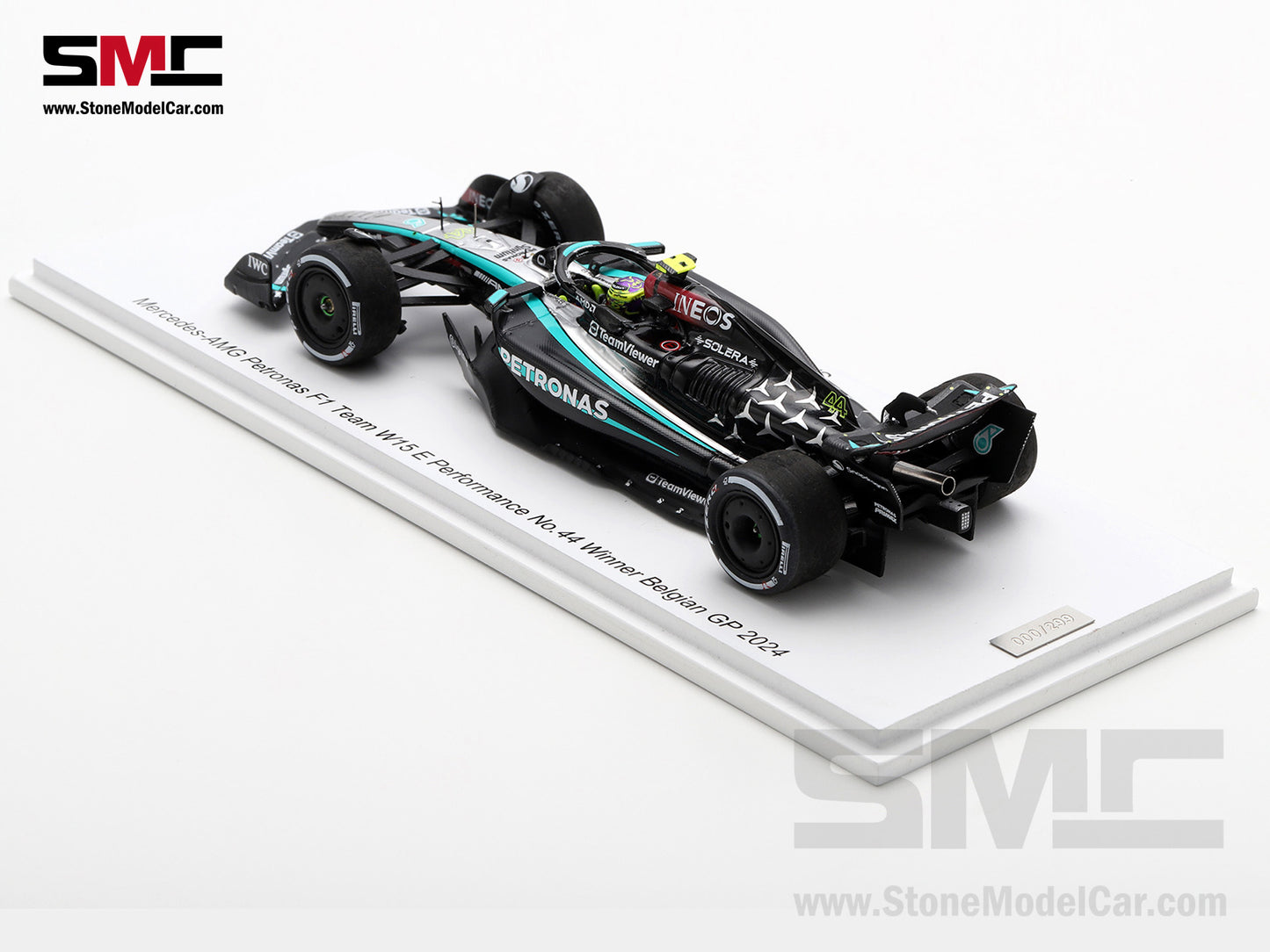 [Pre-Order] Mercedes F1 W15 #44 Lewis Hamilton Belgium GP 2024 Winner Spark 1:43 Special