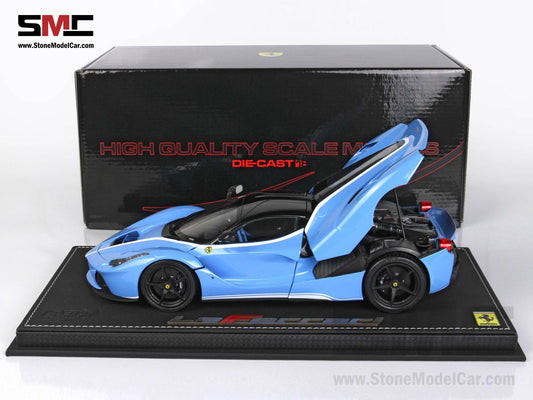 BBR High End Ferrari 1:18 LaFerrari Baby Blue Diecast Full Open Tailor Made