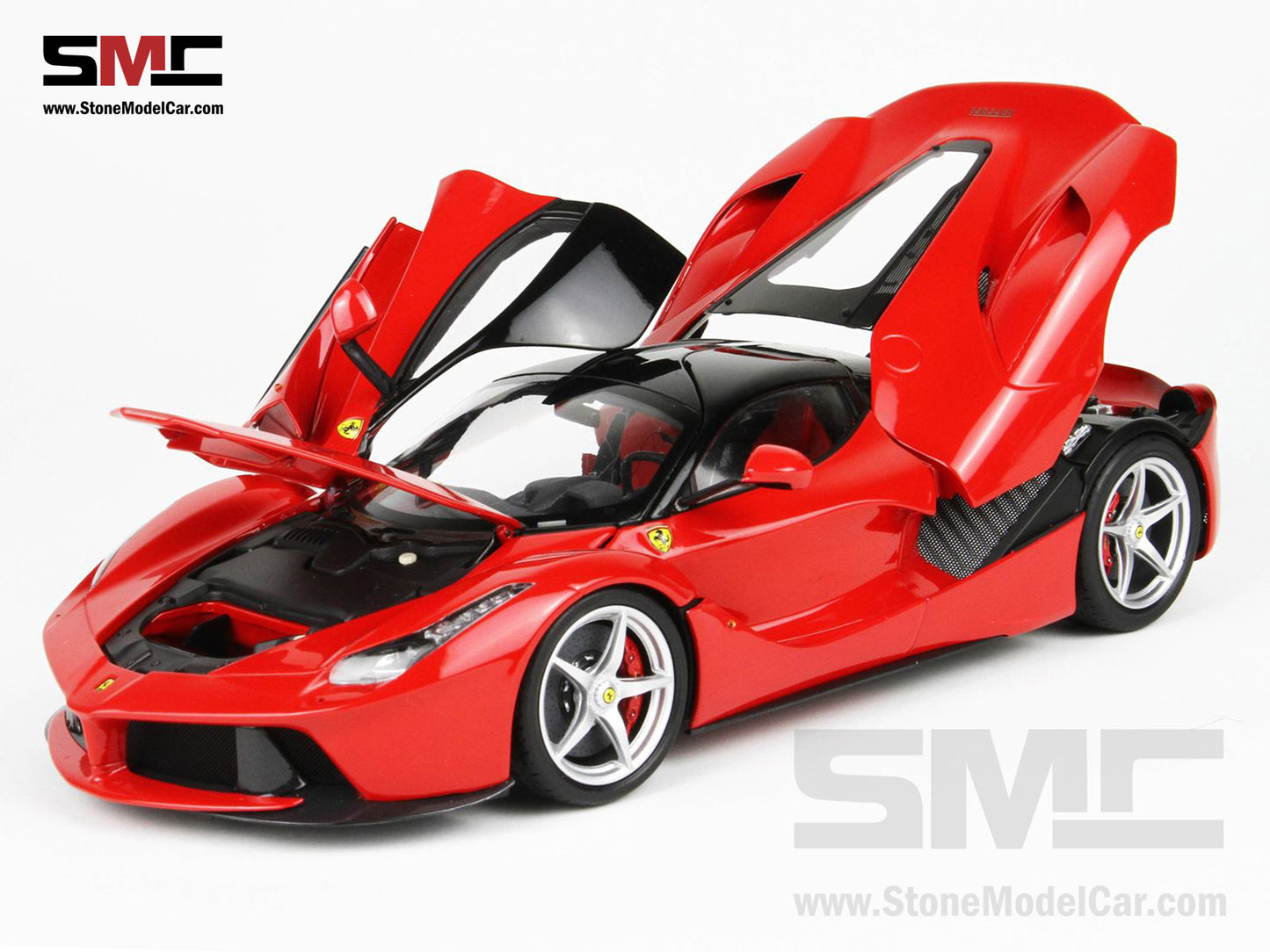 BBR High End Ferrari 1:18 LaFerrari Rosso Corsa 322 Red Diecast Full Open