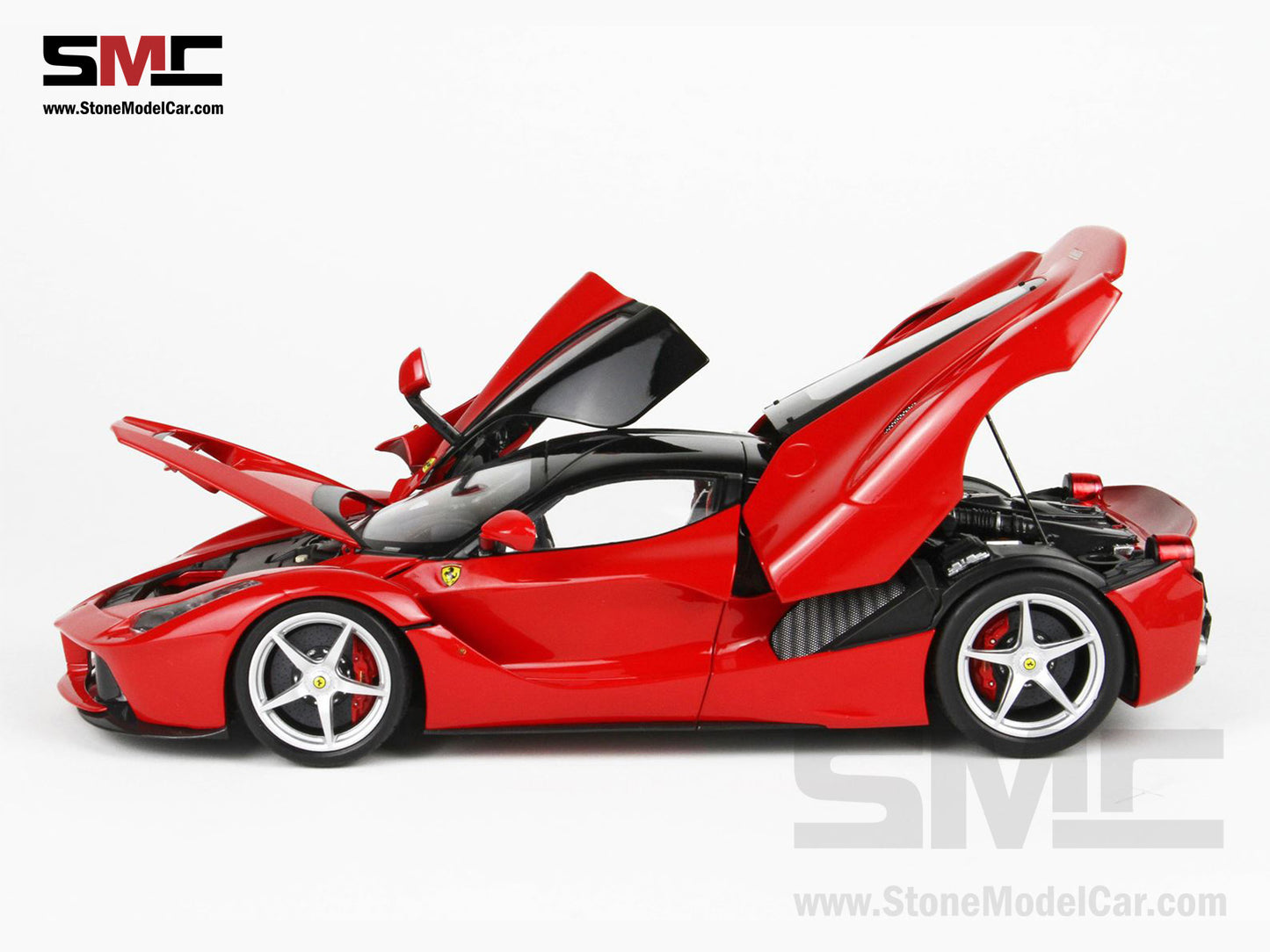 BBR High End Ferrari 1:18 LaFerrari Rosso Corsa 322 Red Diecast Full Open