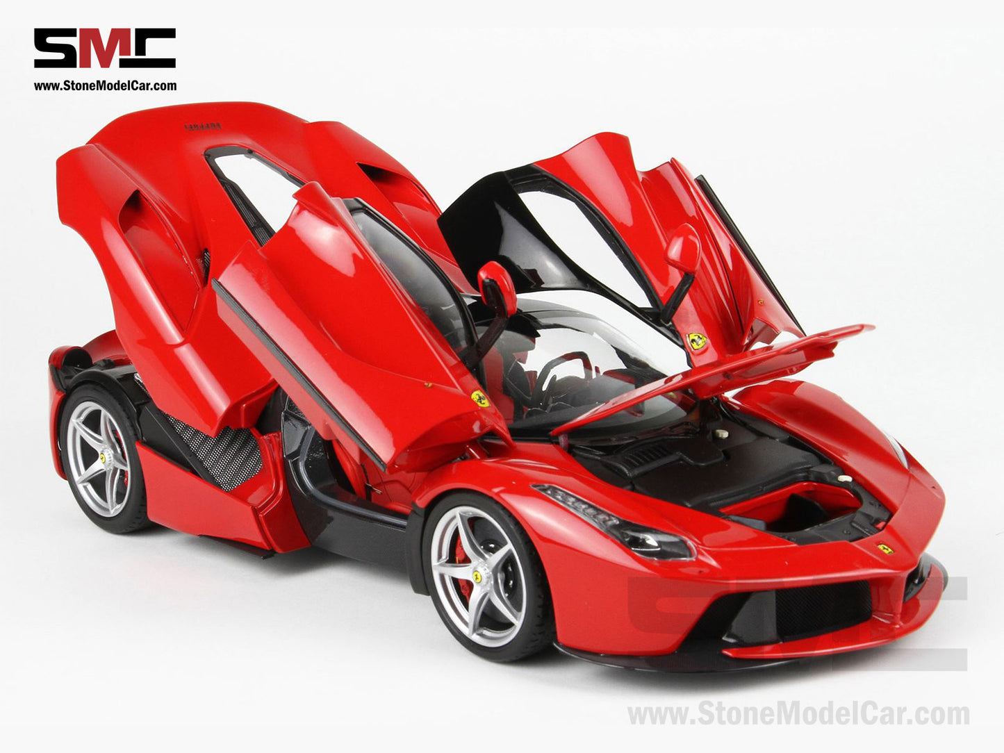 BBR High End Ferrari 1:18 LaFerrari Rosso Corsa 322 Red Diecast Full Open