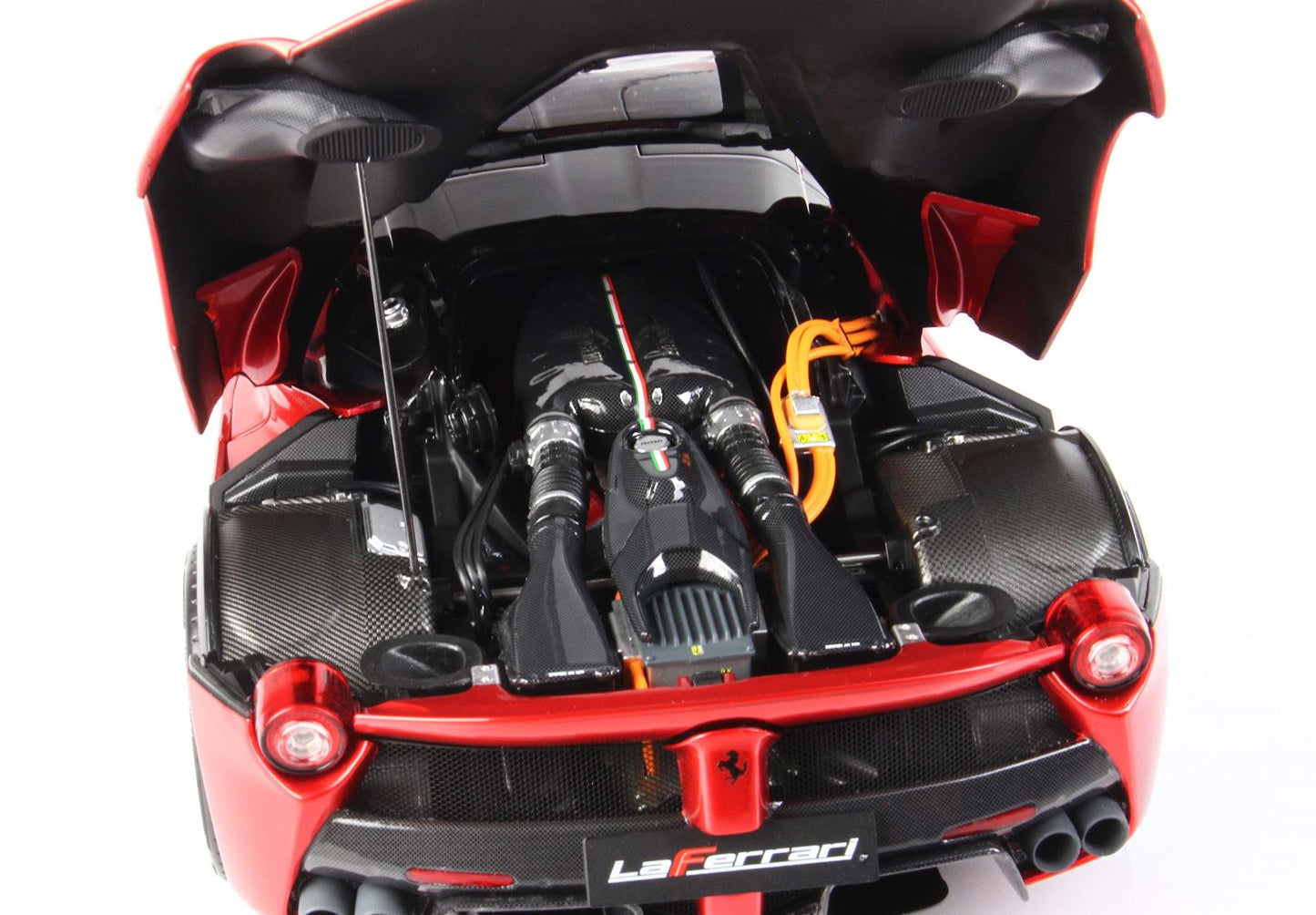 BBR High End Ferrari 1:18 LaFerrari Metallic Red Fire Rosso Fuoco Met Full Open