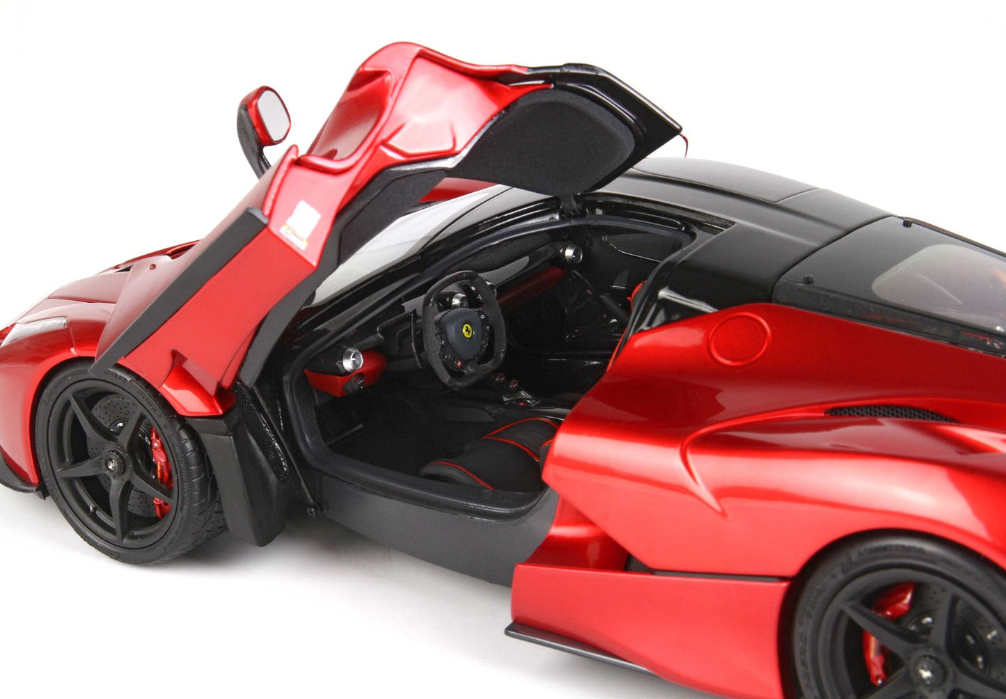 BBR High End Ferrari 1:18 LaFerrari Metallic Red Fire Rosso Fuoco Met Full Open