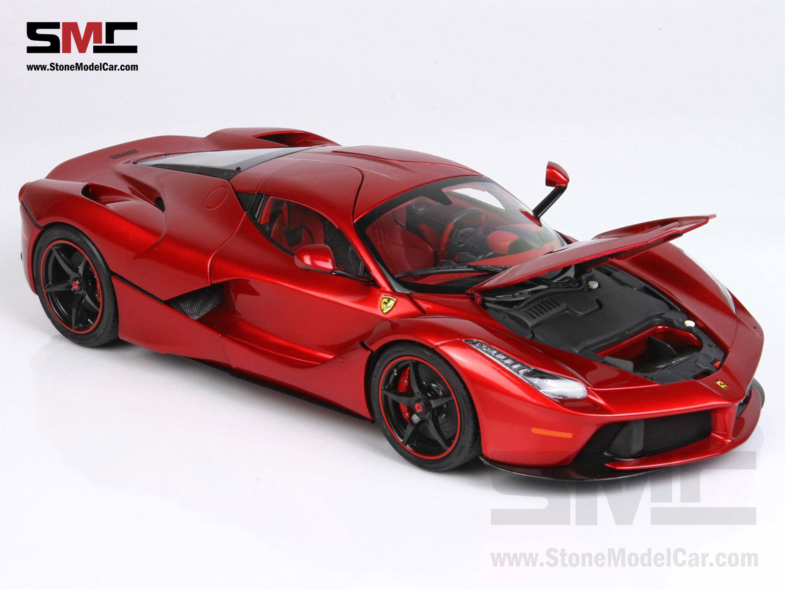 BBR High End Ferrari 1:18 LaFerrari Lewis Hamilton Metallic Red Fire Rosso  Fuoco Metallizzato Full Open