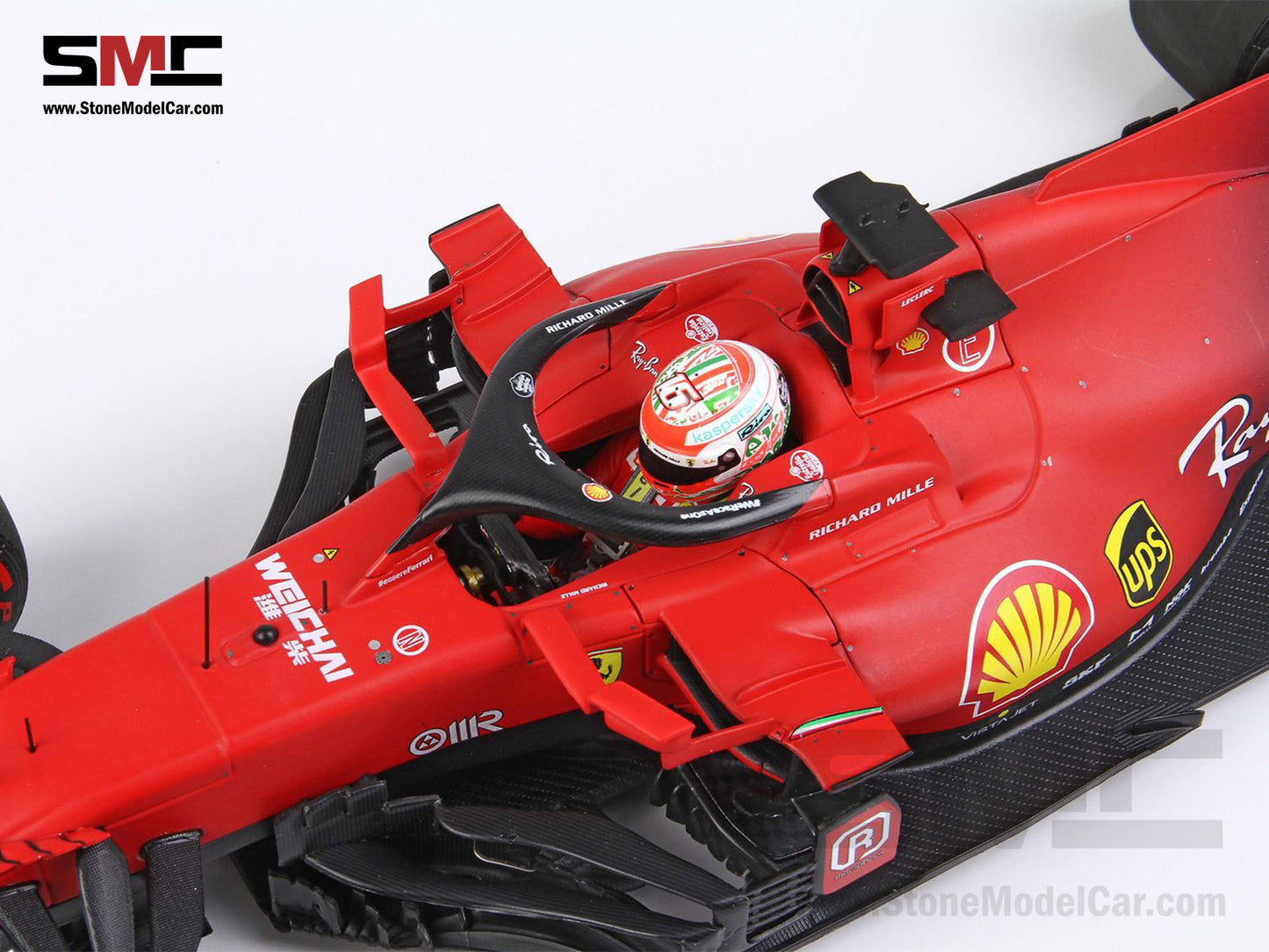 Ferrari F1 SF21 #16 Charles Leclerc Emilia Romagna GP 2021 1:18 BBR Red Soft Tires