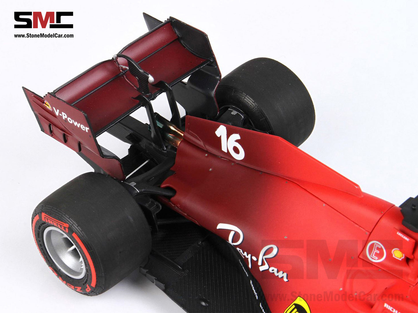 Ferrari F1 SF21 #16 Charles Leclerc Emilia Romagna GP 2021 1:18 BBR Red Soft Tires